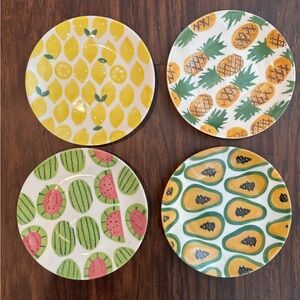 Pottery Barn fruit app plates